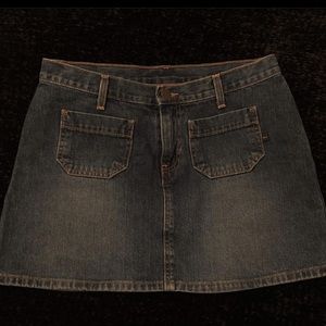 mini jean skirt